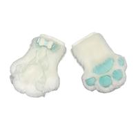 Ldabrye Set di 3 volpi per costume da animale, fascia per Halloween, cosplay, accessori per travestimento per bambini e adulti, con orecchie, fascia per zampe, guanti, coda, accessori per costumi