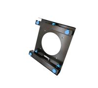 Ldabrye Staffa di montaggio per dischi rigidi da 3,5" in metallo e gomma per hard disk da 3,5 a 5,25 alloggiamenti installazione antiurto e riduzione del rumore Staffa di montaggio per case PC