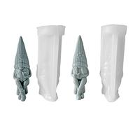 Ldabrye Stampo in silicone per resina, San Valentino, vecchio, stampo in resina per candele, stampo in silicone per resina epossidica Love-Gnome