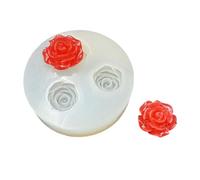 Ldabrye Stampo in silicone per resina, set di stampi per gioielli in silicone multi floreale con disegni di rosa pigna