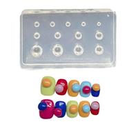 Ldabrye Stampo in silicone per resina, stampo flessibile in silicone a forma di sfera, comodo per creazioni artistiche in resina