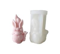 Ldabrye Stampo in silicone per resina, stampo in resina a forma di vecchio, per candele, stampo in silicone per resina epossidica per la casa