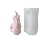 Ldabrye Stampo in silicone per resina, stampo in resina a forma di vecchio, per candele, stampo in silicone per resina epossidica per la casa