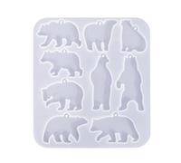 Ldabrye Stampo in silicone per resina, stampo unico per orecchini a forma di animale che cattura l'occhio della muffa della resina epossidica degli anelli dell'orecchio su misura