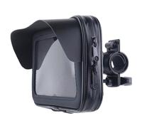 Ldabrye Supporto per telefono da manubrio con visiera parasole girevole a 360 gradi, supporto per manubrio fino a 6,5 pollici