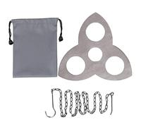 Ldabrye Tavola per Treppiede Barbecue da Campeggio E Catena Regolabile Trasformare Ramo in Un Falò Cucinare Griglia Barbecue con Gancio Pieghevole