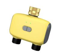 Ldabrye Timer automatico per irrigazione a doppia uscita controllato da app per prati da giardino Sistemi di irrigazione automatici con design a ritardo della pioggia Timer per acqua esterna con