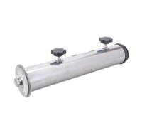 Ldabrye Tubo di supporto per ombrellone da esterno in acciaio inox con vite e distanziatori per patio supporto ombrello