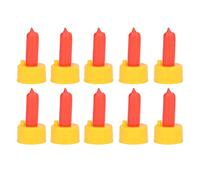 Ldafava 10 Pezzi di Lette di Agnello Drink per Il capezzolo per Alimentazione per Alimentatore per Pecore per Alimentazione a Piccoli Animali Orfano Silicone in plastica Rossa 5,5x3 cm