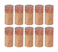 Ldafava 10pcs in legno olio essenziale cilindro bottiglia di stoccaggio contenitore portante da viaggio (2,9 diametro esterno)