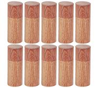 Ldafava 10pcs in legno olio essenziale cilindro bottiglia di stoccaggio contenitore portante da viaggio (2,5 diametro esterno)