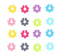 Ldafava 16 pezzi di bevande a forma di fiori in silicone da 16 pezzi per la celebrazione del compleanno del matrimonio per feste per festeggiare
