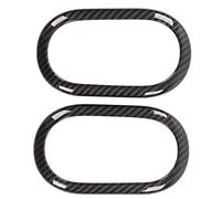 Ldafava 2 pezzi di ricambio per la cornice della maniglia interna della portiera in fibra di carbonio per Smart Fortwo C453 53 W453 Facelift 2015-2020