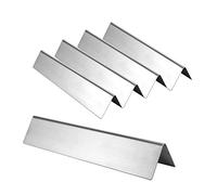 Ldafava 5 PCS a Gas Barbecue Grill Piastra di Calore Sostituzione Tende di Calore in Acciaio Inossidabile Resistente ad Alta Temperatura per Griglie a Gas Serie d'Argento Spirito Weber