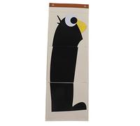 Ldafava Borsa di stoccaggio montato a parete Over Door Hanging Organizzatore a 3 strati Closect Felt Material Pocket per i giocattoli per bambini decorazioni per la casa (Piccolo pinguino)