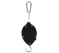 Ldafava Cesto a sospensione retrattile tira giù ganci per piante telescopici regolabili per balcone giardino materiale addominali robusti per 25 kg di carico di carico di 160 cm lunghezza