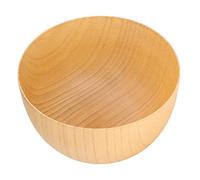 Ldafava Ciotola in legno utensili da cucina rotonda di cucina premium jujube per alimenti in legno colorante chiaro colore semplice stile per gli antipasti di frutta snack da pranzo (L)