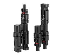 Ldafava Connettore del Pannello Solare Resistente ad Alta Temperatura Resistente all'aperto a Prova di Polvere Antipolvere Y Connettore fotovolta