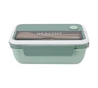 Ldafava Contenitore insalata a prova di grande capacità di grandi dimensioni per alette portatili da 1100 ml per impiegati in plastica 20x12x8 cm (Verde nordico)