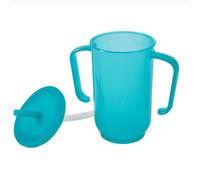 Ldafava Coppa di bere sippy per adulti tazza di alimentazione a prova di versamento degli anziani con paglia per disabili di maternità 2 manico il coperchio rimovibile