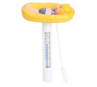 Ldafava Feque di Temperature di Temperatura per Piscina Galleggiante a Forma di Cartone Animato con ℉℃ Visualizzare Materiale Addominali in Silicone Durevole per Vasca idromassaggio della
