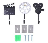 Ldafava Ganci da parete in stile film vintage ganci decorativi moderni forti capacità cuscinetto per tasti appesi capricci borse in sala da soggiorno materiale in resina 14 cm 3 cm