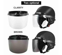 Ldafava Helmet Shield Visor Visor Lens Anti Fog Film Clear Visor Lens per caschi a metà faccia di alta qualità Anti UV Anti UV Anti Fog Anti Scratch Policarbonato rafforzato 20x17 cm