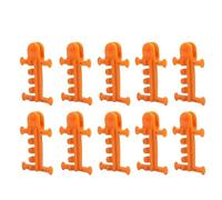 Ldafava Kit di Strumenti di Fissaggio a Serra Anti Rollover Ventilazione Accessori per dispositivi puleggia per la puleggia 10pcs in plastica in Acciaio Durevole Arancione Bianco 13 x 8,2 (Arancia)