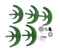 Ldafava Kit generatore a turbina eolica da 12 V 24V a 5 Lame ad ASSE Verticale ASSE ad Alta efficienza Funzionamento Silenzioso per Il monitoraggio Marino Domestico Sistemi solari in (100W)