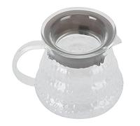 Ldafava Manuale di caffettiera in vetro borosilicato Versare il bollitore resistente al calore per la caffettiera per il ristorante da cucina da cucina Design trasparente di alta qualità (300 ml)