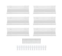 Ldafava Mensola portadischi in acrilico da parete, porta-album in vinile trasparente, espositore per esporre la tua collezione di vinili, elegante e moderno, design salvaspazio