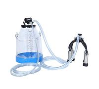 Ldafava Milker Cow Milker Mungitrice Mungitrice Portatile Trasparente Canna da Serbatoio a Secchio 32L con pulsatore del Gruppo di Tazza di mungitura per la Produzione di Latte di Latte