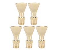 Ldafava Ugello di Ottone ugello Squisito a Forma di Ventola a Forma di Acqua ugello da distinta ugello paesaggino per Giardino funtane Commerciali del Centro Commerciale Set di 5
