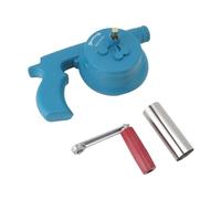Ldafava Ventola a mano mano barbecue portatili portatili da campeggio esterno barbecue aria ventilatore aumenta la potenza di fuoco per grigliare picnics addomina in ghisa in acciaio (Blu)