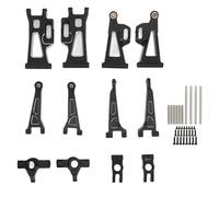 LDAUYZLING Braccio di sospensione per auto RC, in lega di alluminio anteriore e posteriore, braccio di sospensione, manubrio, set di supporti per asse posteriore, parti migliorate per auto MJX 14210