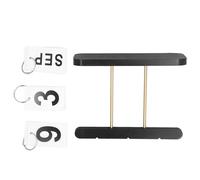 LDAUYZLING Calendario a fogli mobili da scrivania riutilizzabile Calendario a fogli mobili decorativo con display di grandi dimensioni per l'ufficio del soggiorno (Nera)