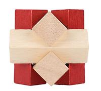 LDAUYZLING Giocattolo educativo per il gioco del puzzle di blocco del cervello di legno migliora il pensiero divergente Sviluppo di intelligence della pazienza per i bambini anziani Colore