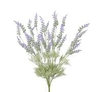 LDAUYZLING Lavanda artificiale in plastica, design pastorale, ramo di fiori artificiali di lavanda per la casa (12 filiali)