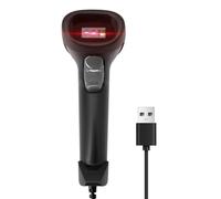 LDAUYZLING Lettore di codici a barre USB 2D 1D portatile Sensore COMS Scansione ad alta velocità Lettore di codici QR Supporto Plug and Play Rilevamento automatico/Scansione
