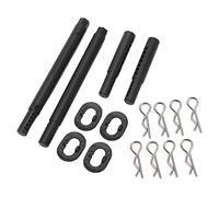 LDAUYZLING RC Body Mount Post Set Supporto per guscio in plastica per auto RC con fibbie in acciaio per ZD Racing 1/7 EX07