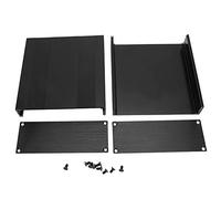 LDAUYZLING Scatola per circuiti stampati in alluminio nero Tipo diviso Custodia per progetti elettronici fai-da-te