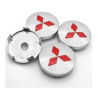 LDBKFD 4 Pezzi 60MM Auto Coprimozzo per Mitsubishi Outlander 2007-2021, Protezione Mozzo per Auto,Copertura Centrale Ruota,E