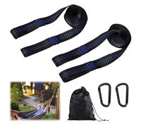 LDBKLGHJ 2 Pezzi Sistemi per appendere, Cinghie per Amaca Corda, cinghie per amaca, amaca sospesa, con 2 Moschettoni, per Il Trasporto per All'aperto Camping Hammock