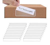 LDBKLGHJ Bustine Trasparenti Adesive per Mensola - Etichette Magnetiche e Targhette per Cassetta Postale - Set Completo di Etichette Adesive per Organizzazione (100 Pezzi)