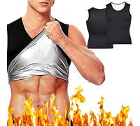 LDBKLGHJ Canotta Dimagrante Uomo, Tute Dimagranti, Canottiera Dimagrante, Canotta Dimagrante Uomo per Dimagrire, Allenamento Aerobico, Shaper Workout (Nero)