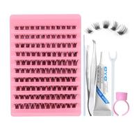 LDBKLGHJ Ciglia Finte Ciuffetti - Kit Completo di Extension Ciglia e Laminazione Ciglia - Perfetto per Ciglia Finte, Extension e Bonding,Adatto per il fai da te personale e familiare
