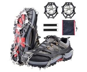 LDBKLGHJ Ramponi per Scarponi - Premium Ramponcini Camp, Ramponi da Ghiaccio, Ramponi Antiscivolo, Ramponcini da Neve, Climbing Technology, Crampons con Denti in Acciaio Inossidabile