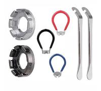 LDBKLGHJ Set di 7 Chiavi per Pneumatici, tiraraggi Bici, Set di Chiavi per Raggi della Bicicletta, Attrezzi per Bicicletta, Rim Tool Tiraraggi Universale per Regolare i Cerchi di Biciclette 10-15G