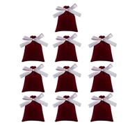 Ldbuejiaja 10pcs Velvets Velvets Sacchetto Gioielli Morbido Farfalla Nodo di Conservazione Per Accessori Per Elegante Sacchetto di Nodo Arco Gioielli Forniture, Taglia unica, come descritto
