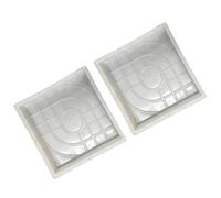 Ldbuejiaja 2 stampi da giardino robusti per blocchi di cemento, forma decorativa per sentieri da giardino, forma sottile